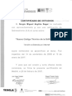 Certificado Curso Código Técnico PDF