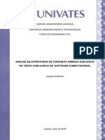 Análise de Estruturas de Concreto Armado Sob Efeito Do Vento