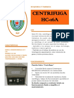 Centrifugadora Hc-16a
