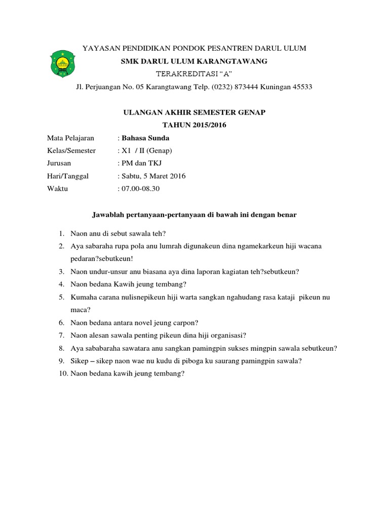 Kumpln Soal Xi