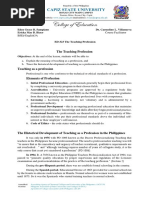 Legal Foundations of Teaching in the Philippines | PDF | Cost Of Living ...