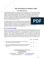 Lean Manufacturing Checklist PDF