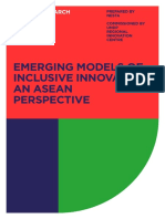 Emerging Models On Inclusive Innovation ASEAN Perspective