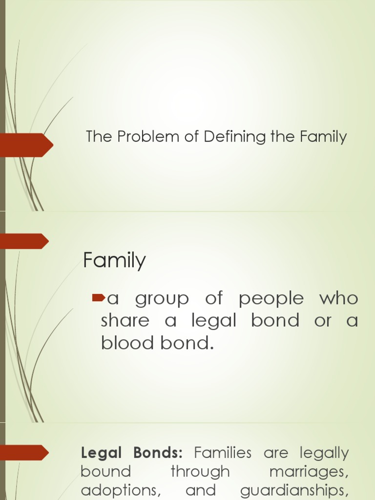 The Problem of Defining The Family | PDF | Parent | Relationships