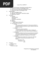 Basic Dance Steps Lesson Plan for Grade 4 | PDF | Dances | Lesson Plan