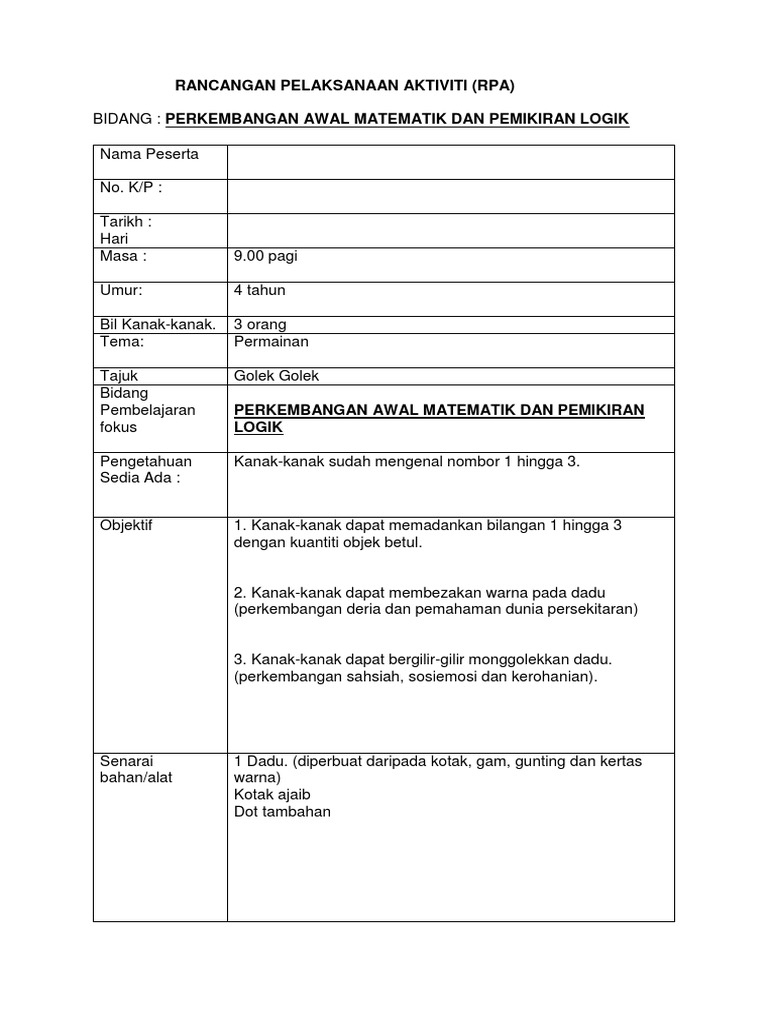 Rpa Taska Tema Haiwan