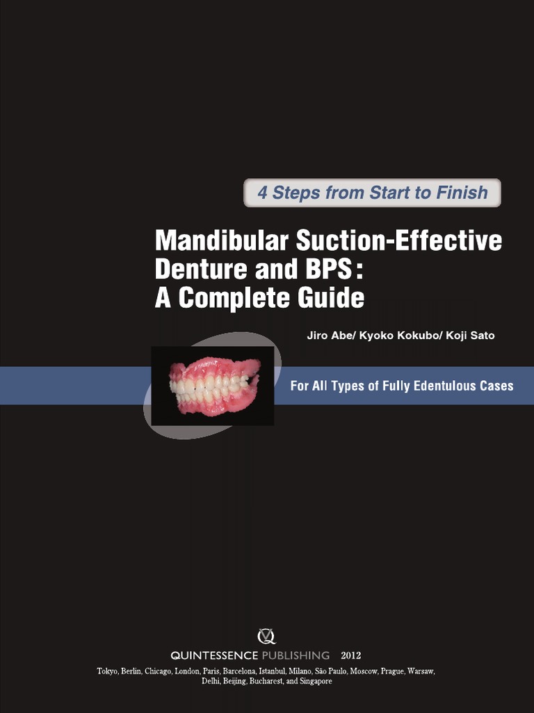 Suction Mechanism in Denture Design | PDF