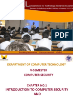 Chapter 1 Introduction To Computer Security and Security Trends