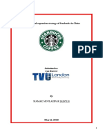 Starbucks Expansion Strategy in China