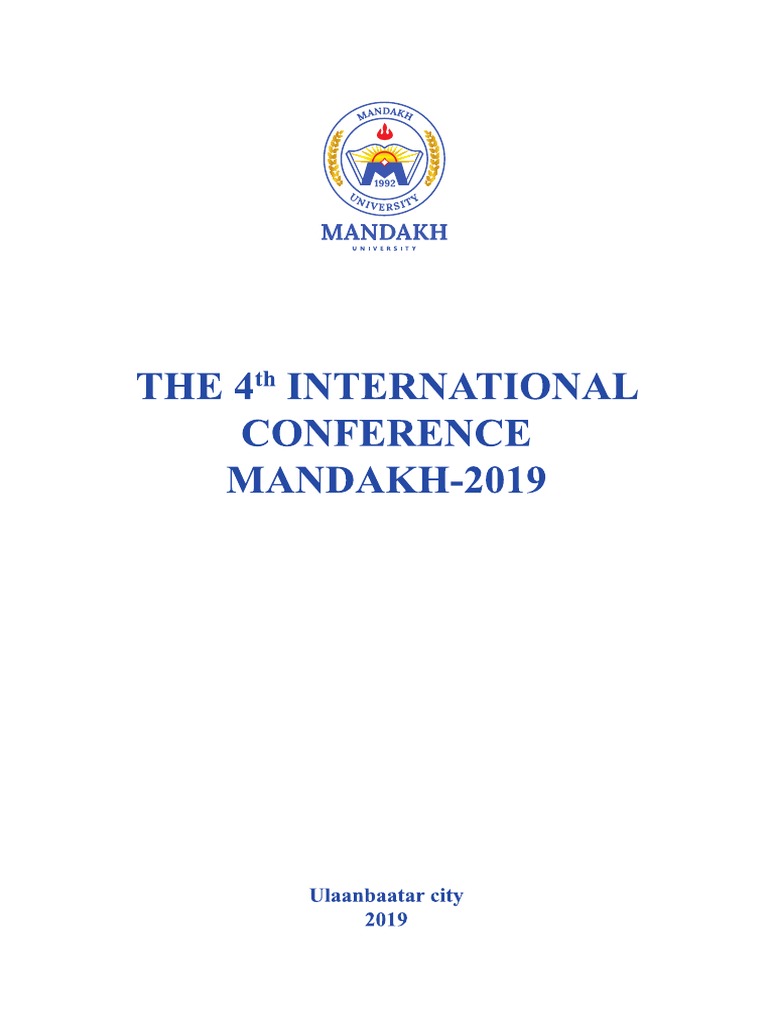 Mandakh 2019 | PDF
