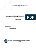 Advanced Digital Signal Processing: Department of Electrical Engineering