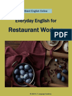 Everyday English For Restaurant Workers Unit 1