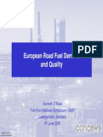 01 - Kenneth D Rose, European Road Fuel Demand and Quality