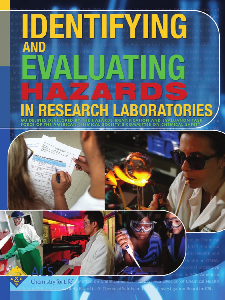 Identifying And Evaluating Hazards In Research Laboratories Draft Pdf