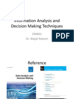 Information2 Analysis and Decision Making Techniques PDF