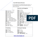 Excel 2003 Keyboard Shortcuts