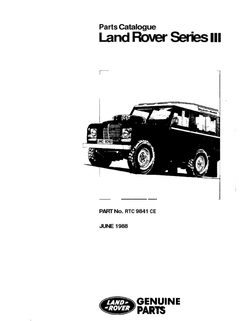 Series 3 Parts List PDF Transportation Engineering Vehicle Parts