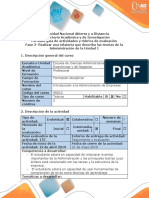 Guía de actividades y rúbrica de evaluación - Fase 2 -Realizar una relatoria que describa las teorias de la Administración de la unidad 1