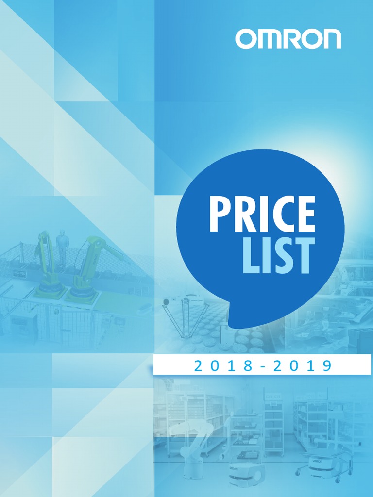 Omron - FY18 - Price List - MRP PDF | PDF