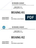 Nomor Ruangan Ujian