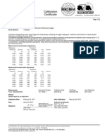 Sample Calibration Report Vaisala Validation Mapping