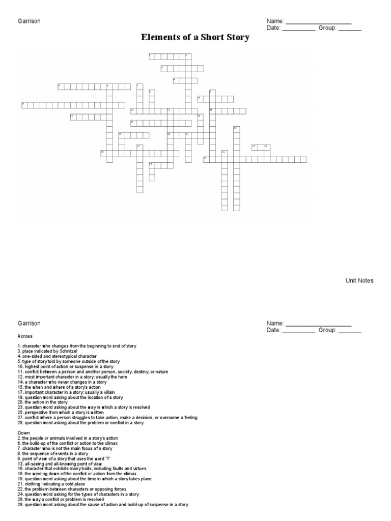 Short Story Elements Guide | PDF