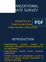 Organizational Climate Survey - Preeti