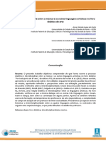 Interdisciplinaridade Entre A Música e As Outras Linguagens Artísticas No Livro Didático de Arte