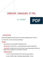 10 - Groupes Sanguins Et PSL