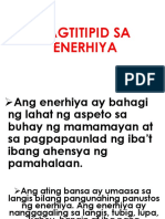 Pagtitipid Sa Enerhiya