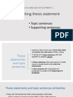 3.1 Writing Thesis Statements