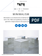 Minimalism - Art Term