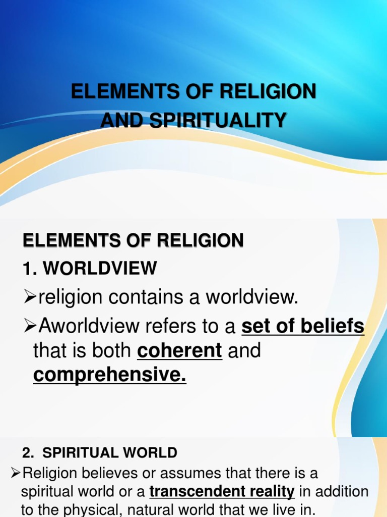 Elements of Religion and Spirituality PDF