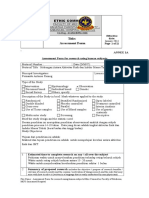 Assessment Form For Research Using Human Subjects - FernandoRening