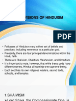 Subdivisions of Hinduism