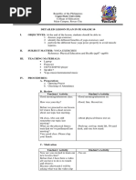 Detailed Lesson Plan in Physical Education Grade 4 | PDF | Physical ...