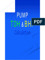 Pump TDH & BHP