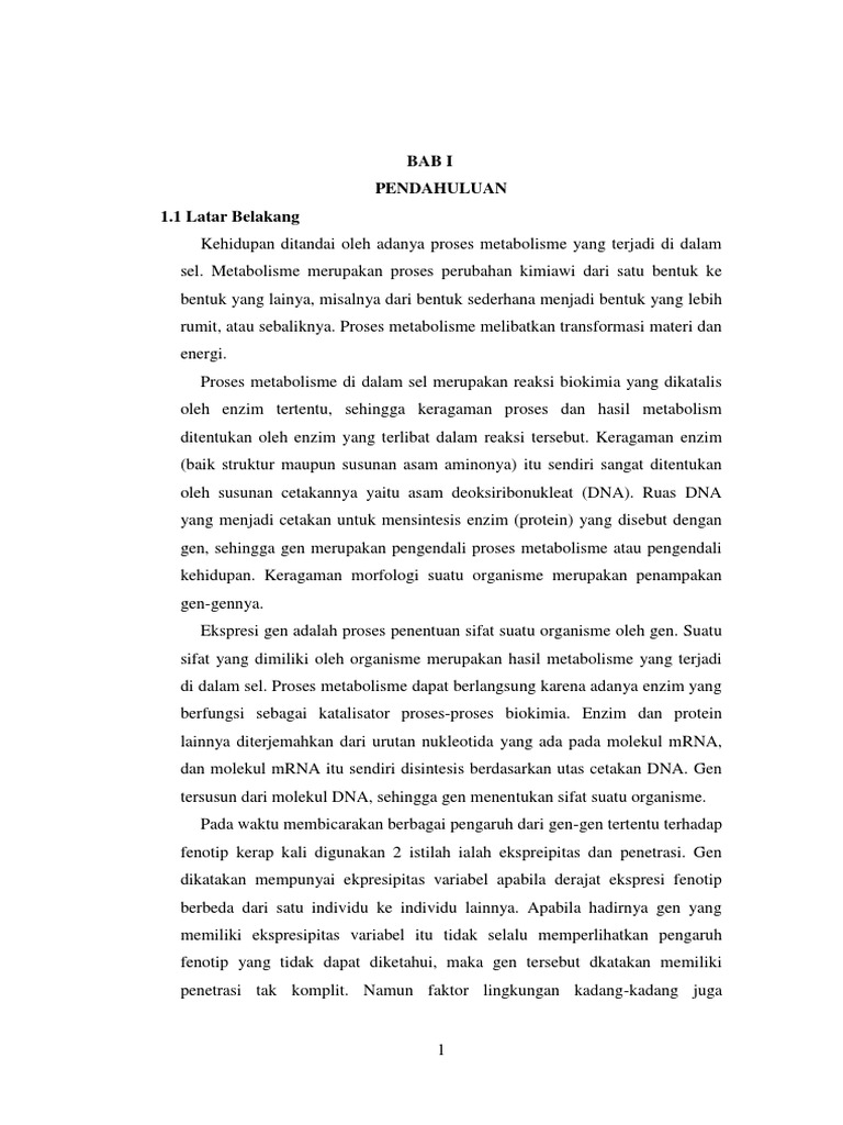Ekspresi Gen dan Regulasi Sifat Organisme | PDF | Sains & Matematika
