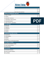 Cardiovascular History Taking OSCE Mark Scheme