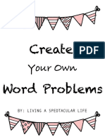 Grade 2 Create Your Own Word Problem Template