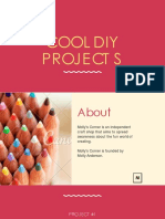 Yellow Pink DIY Projects Presentation