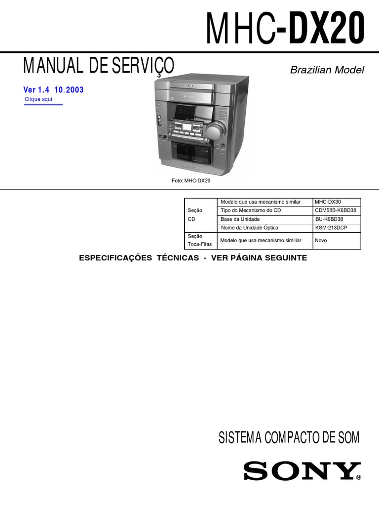 MHC-DX20 Ver. 1.4 | PDF