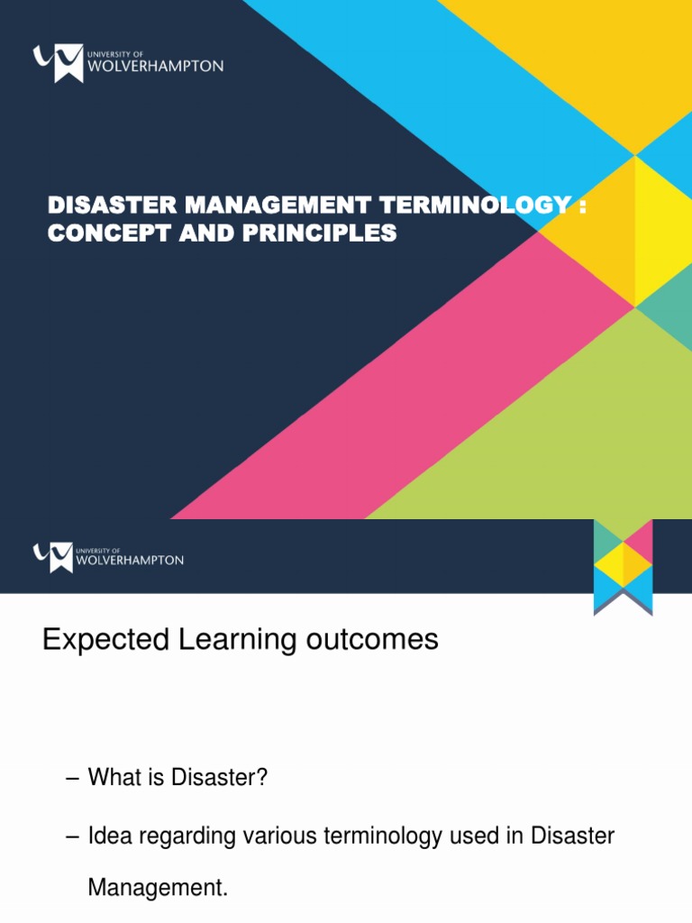 Disaster Management Terminology & Introduction To Hazards1 | PDF