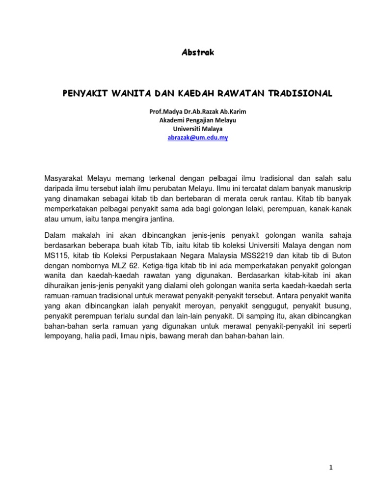 Penyakitgolonganwanita Apm2017 Pdf