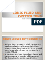 Ionic Fluid and Zwitter Ions