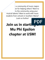 USM Mu Phi Epsilon Poster Example