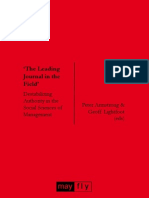 'The Leading Publication in The Field': Destabilizing Authority in The Social Sciences of Management'