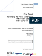 Optimising Public Sector Spectrum Use in the EU