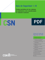 GSG-01.16 Pruebas Periodicas de Los Sistemas de Ventilacion y Aire Acondicionado en Centrales Nucleares