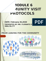 Community Visit Protocols